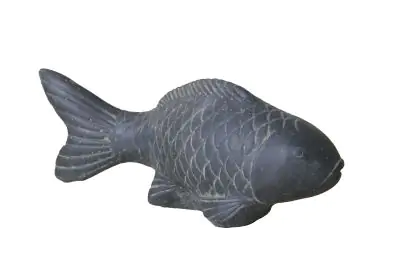 Product image 1 of the product “Fish, 25 cm L | Cast stone, handcrafted & coloured 25 cm”